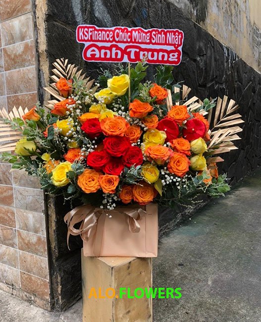 Hoa viếng đám tang đẹp Chợ Gò Dầu